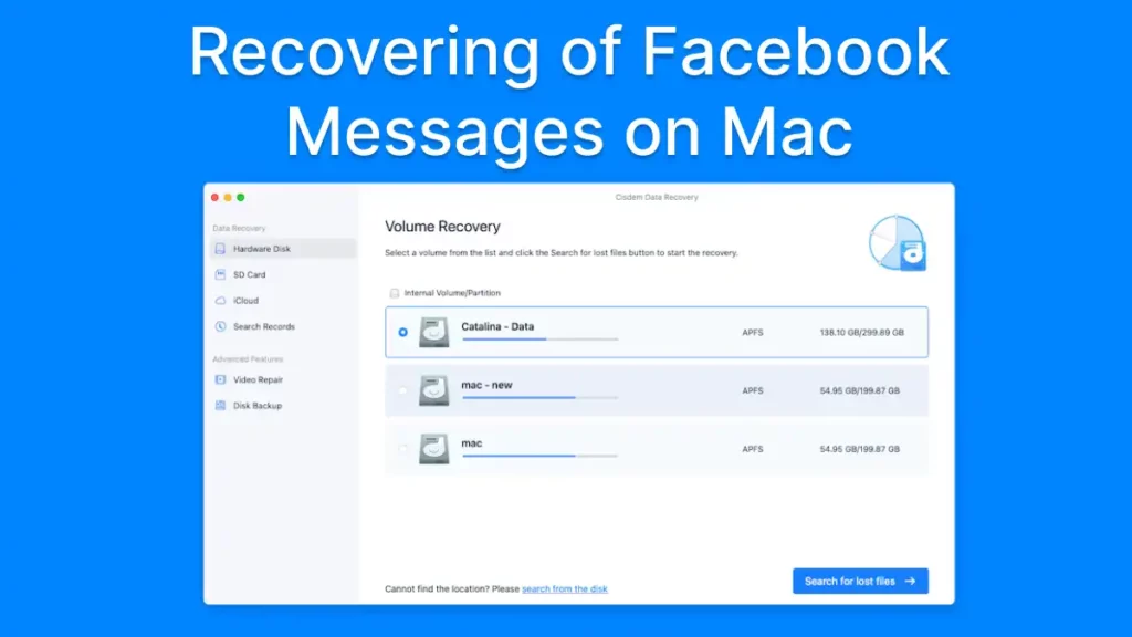 Recovering Of Facebook Messages On Mac