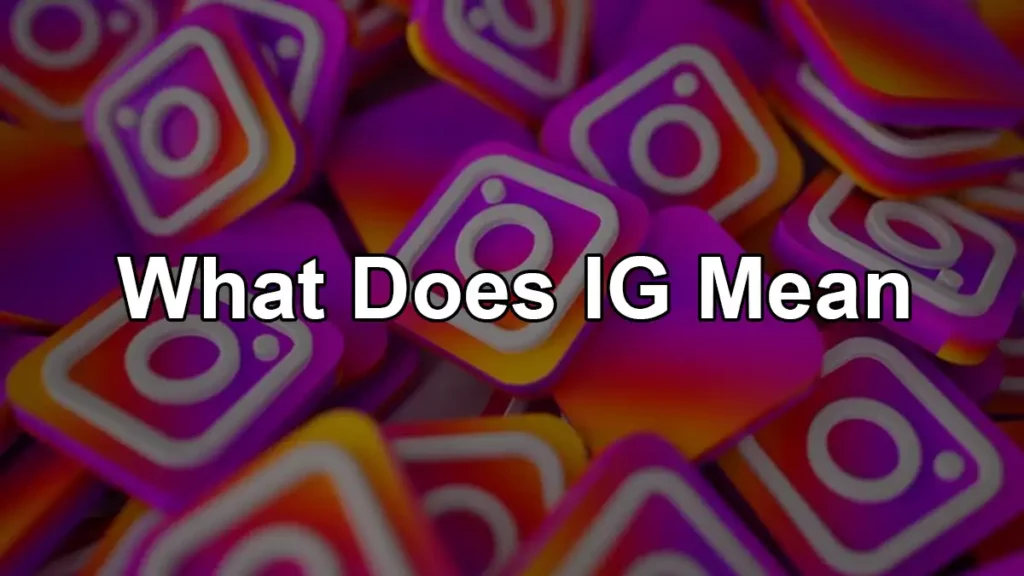 What Does Ig Mean