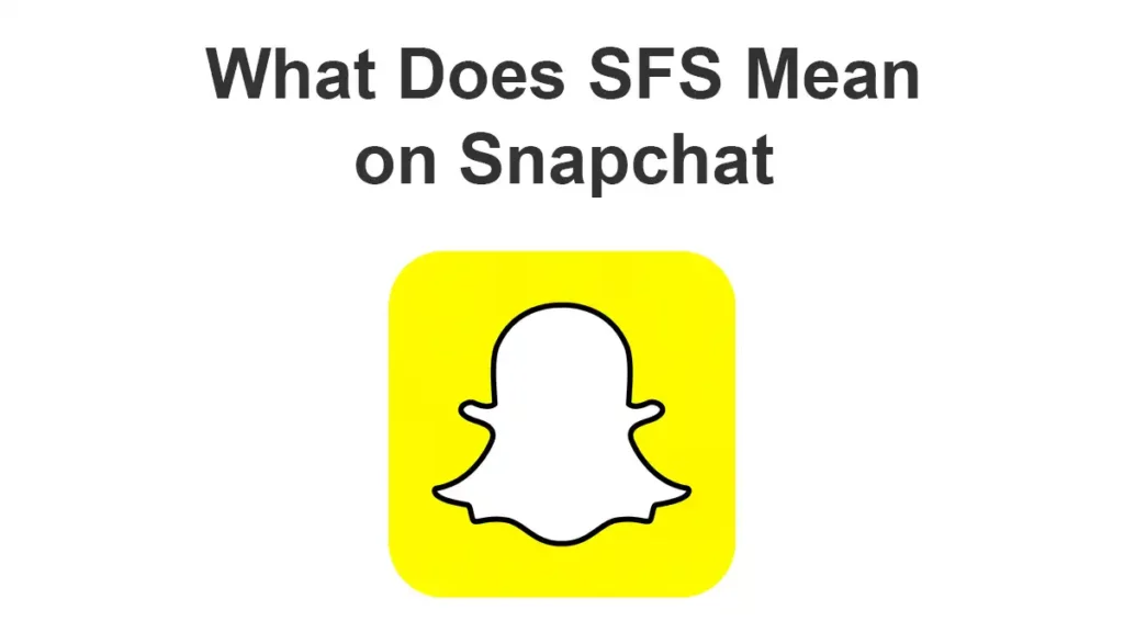 What Does Sfs Mean On Snapchat